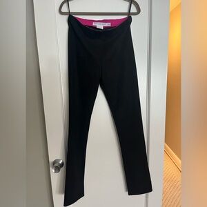 Gretchen Scott Designs Women’s Black Ultra Suede Pull-on Pants with Ankle Slit